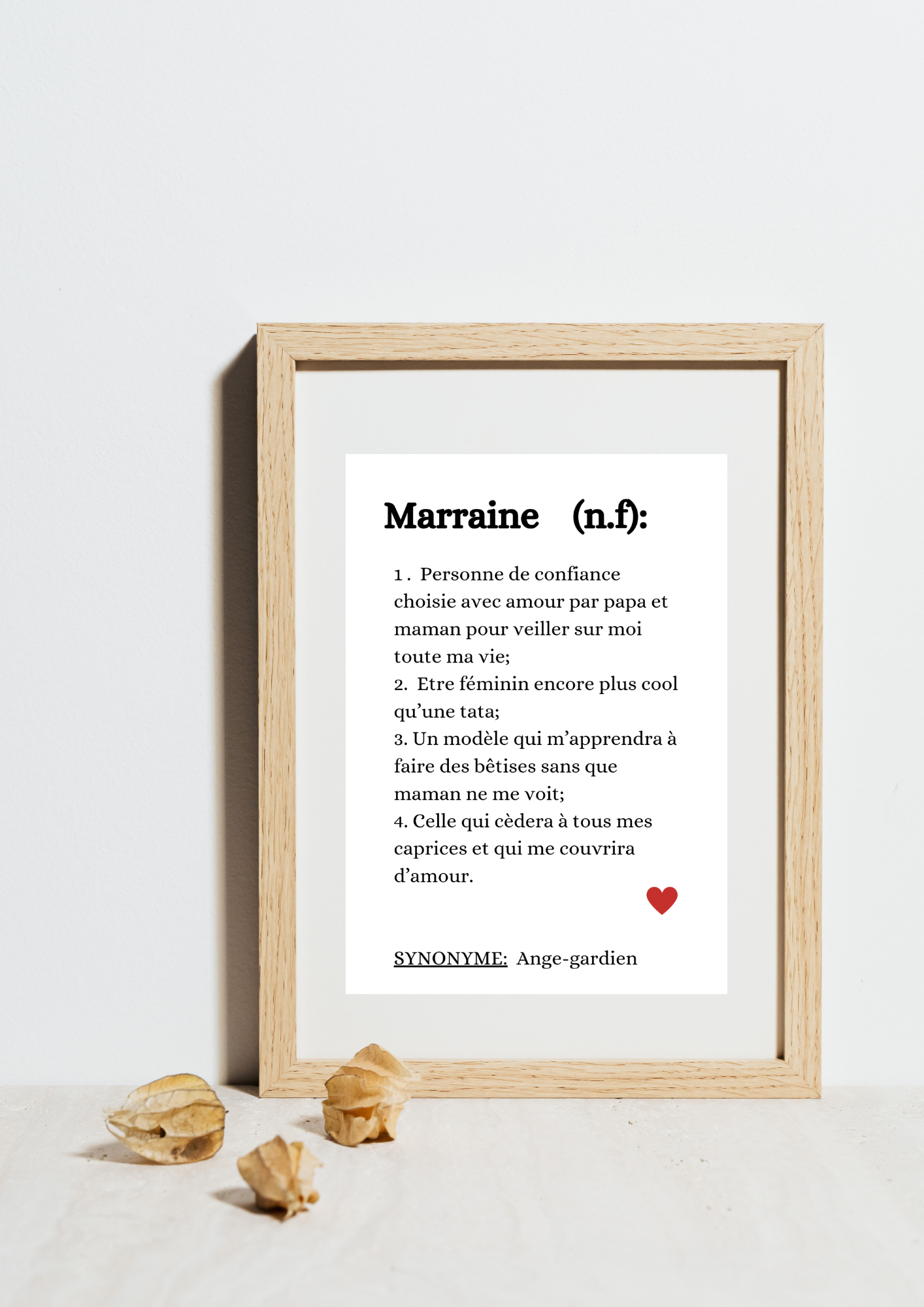 Marraine - définition