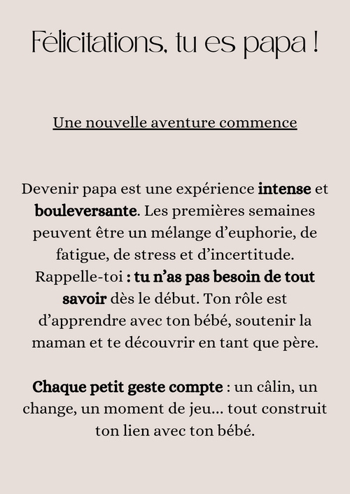 Guide nouveau papa