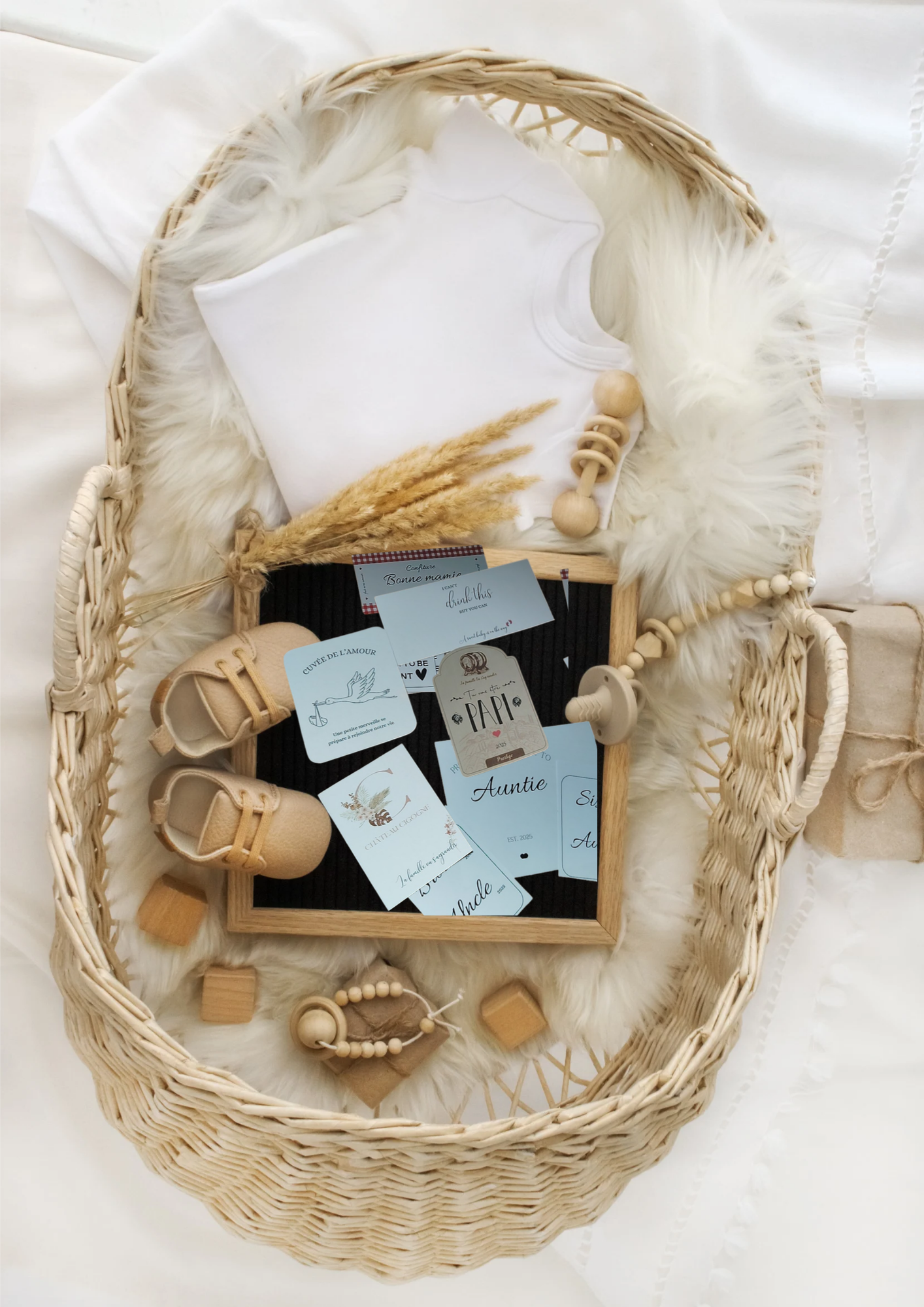 Pack Annonce grossesse - 30 cartes originales à imprimer