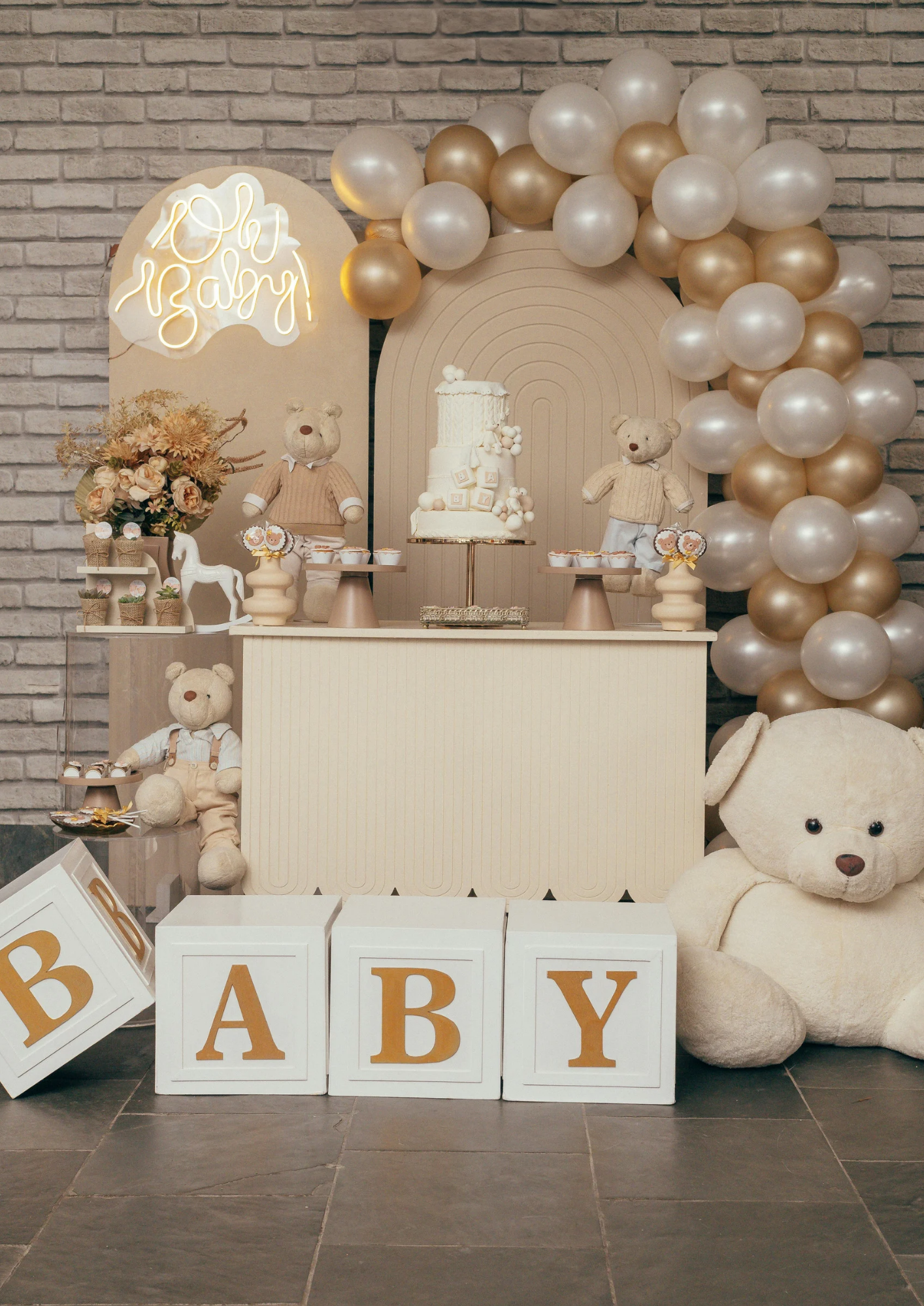 Pack baby shower - ourson